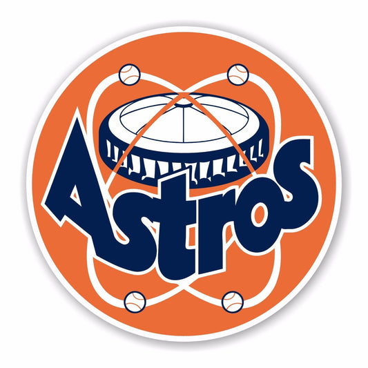 Houston Astros Full Color Retro Logo Vinyl Sticker Decal Laptop Yeti Car Truck Window