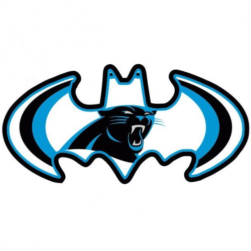 Carolina Panthers Full Color Batman Vinyl Sticker Decal Laptop Yeti Car Truck Window